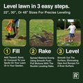 Lawnix 30” Lawn Leveler - 304 Stainless Steel Lawn Leveling Rake with 78” Adjustable Handle | Level Your Lawn Like a Pro — Without Bending, Straining, or Overworking